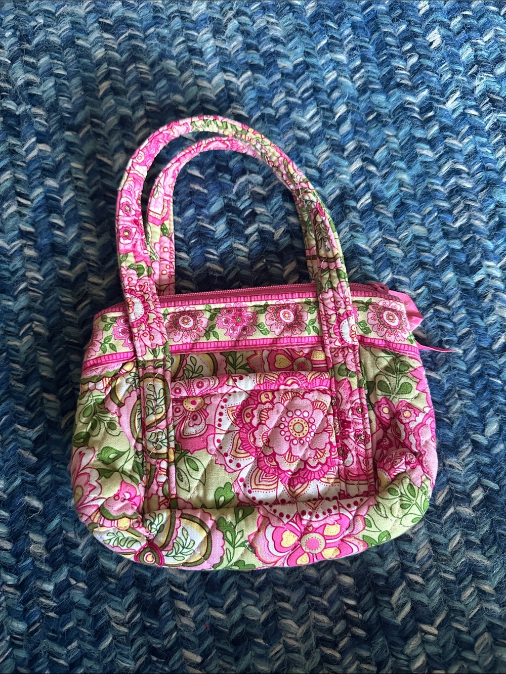 Vintage Vera Bradley Petal Pink mini Tote Bag